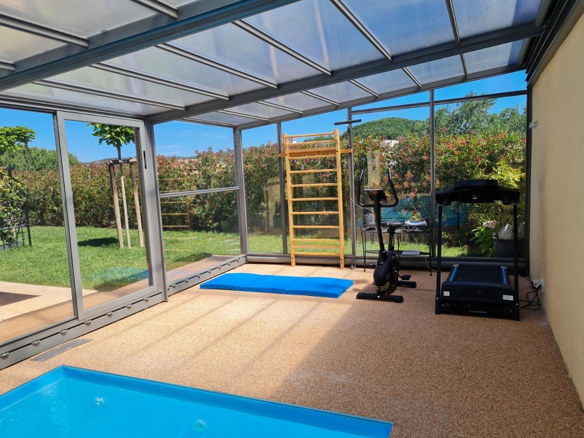 Chambres D'Hotes B&B La Bergeronnette Avec Piscine Couverte Chauffee Bizanet Bagian luar foto